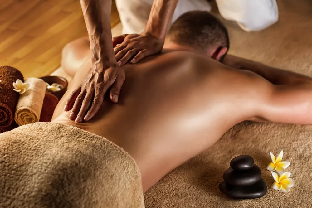 Deep Tissue Massage With Hot Stone